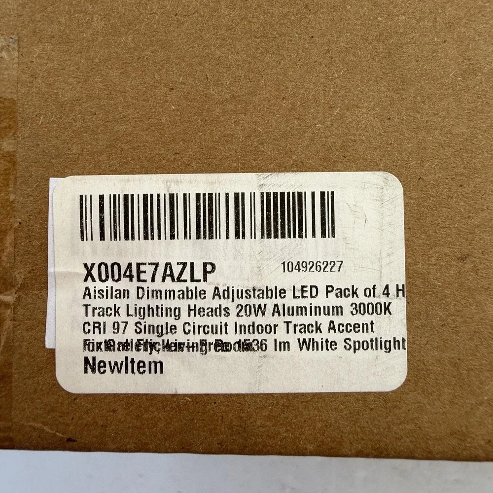Aisilan 20W LED Track Light Heads 4 Pack H Type Dimmable Warm White CRI97 Indoor